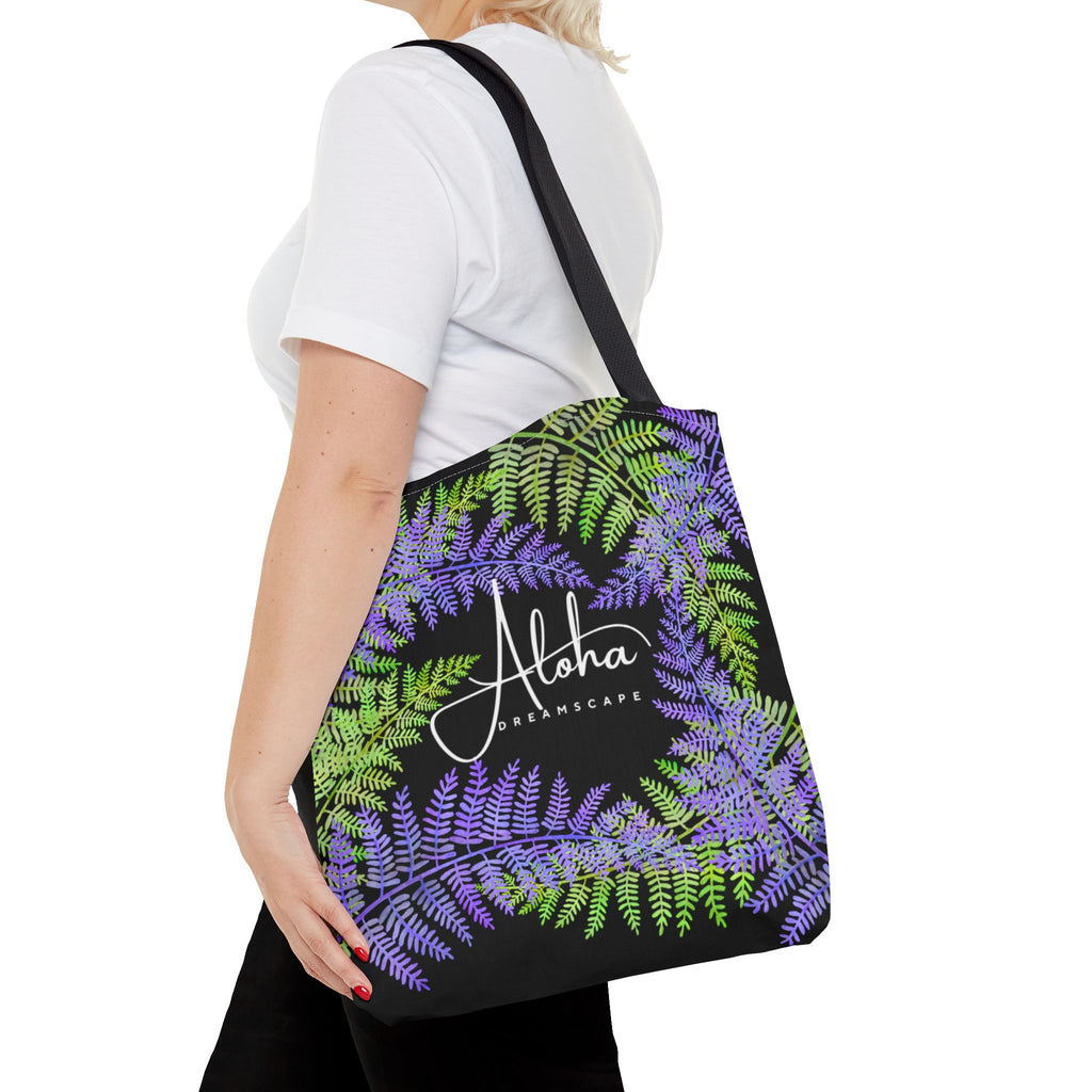 Tropical fern Tote Bag | Aloha Dreamscape Botanical Tote |Hawaiian Fern Market Bag | Island Style Reusable Beach Tote