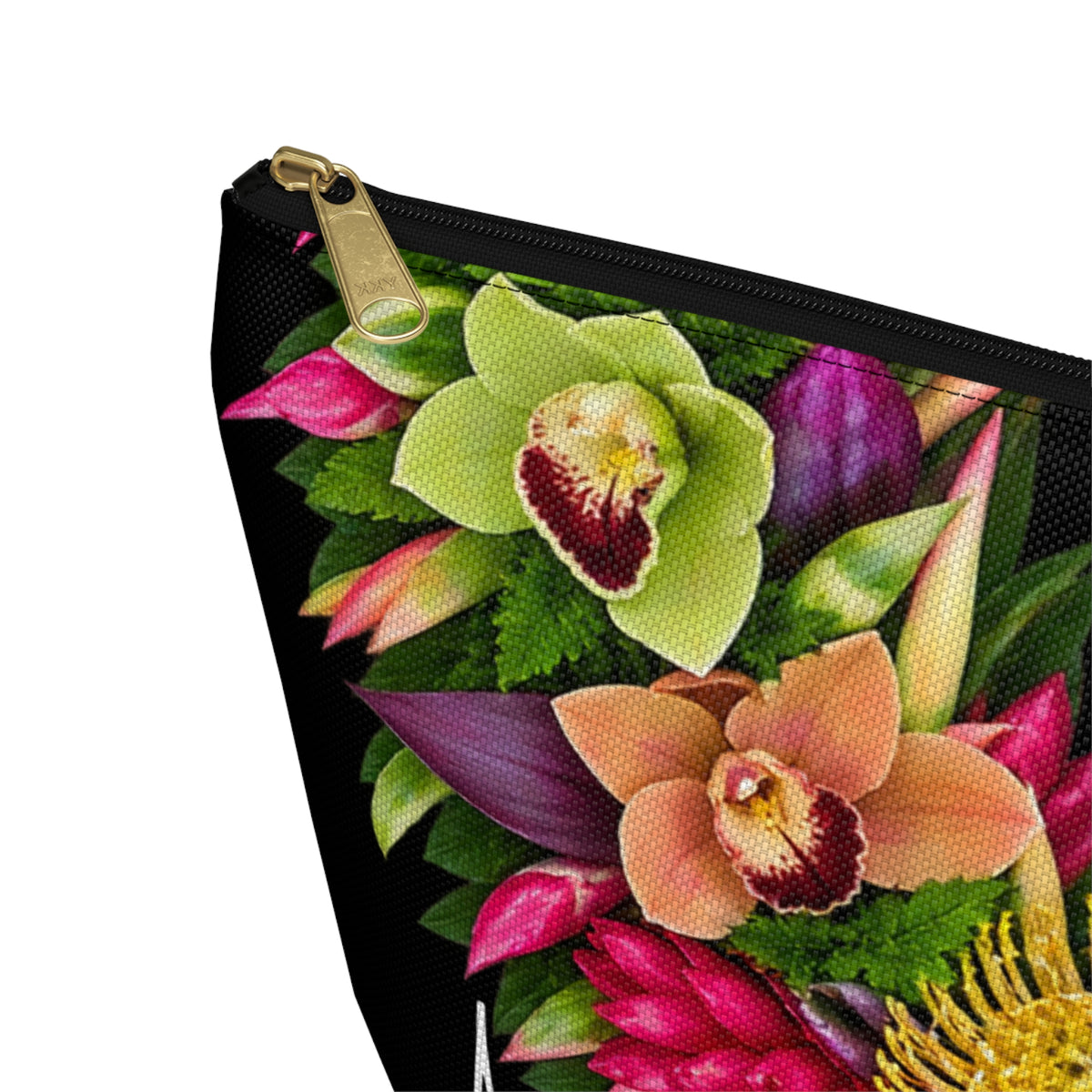 Anthurium Orchid Lei Zip Pouch