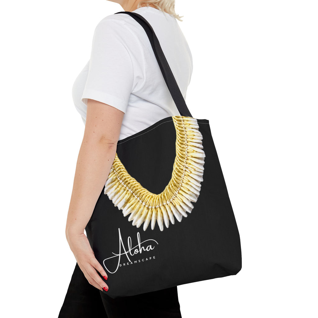 White ginger lei-Tote Bag | Tropical Floral Beach Bag | Botanical Market Tote | Aloha Dreamscape Reusable Tote