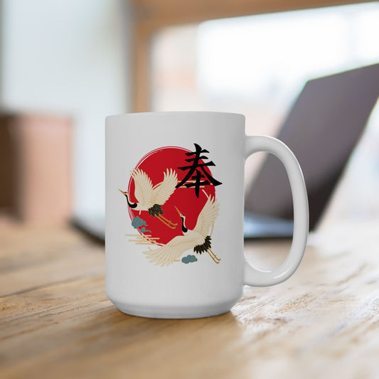 Cranes-Ceramic Mug 15oz