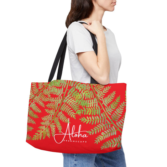 Fern Weekender Tote Bag Design