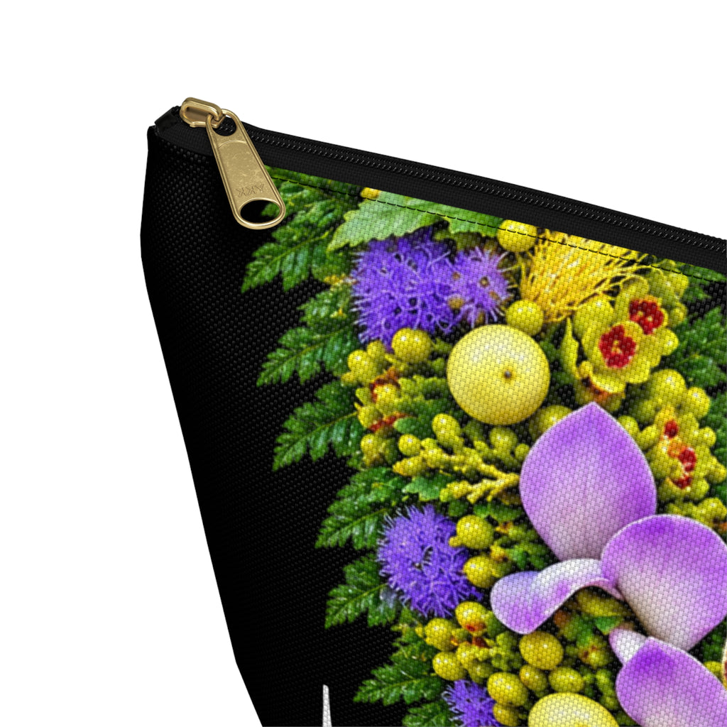 Zygopetalum Orchid Lei Zip Pouch
