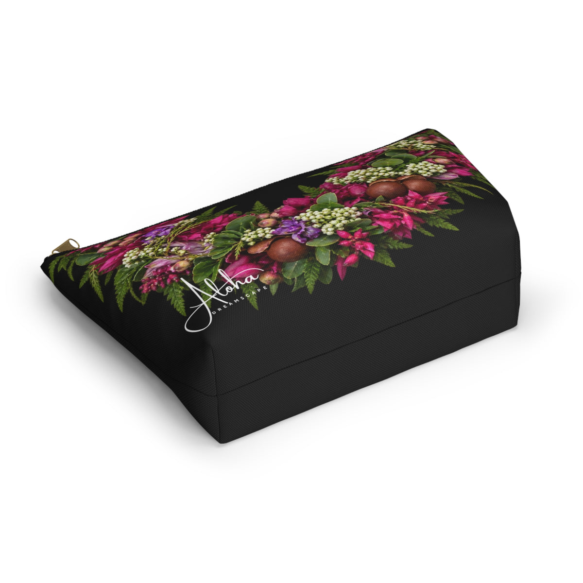 Pua Kukui Zip Pouch, Hawaiian Kukui Blossom Pouch