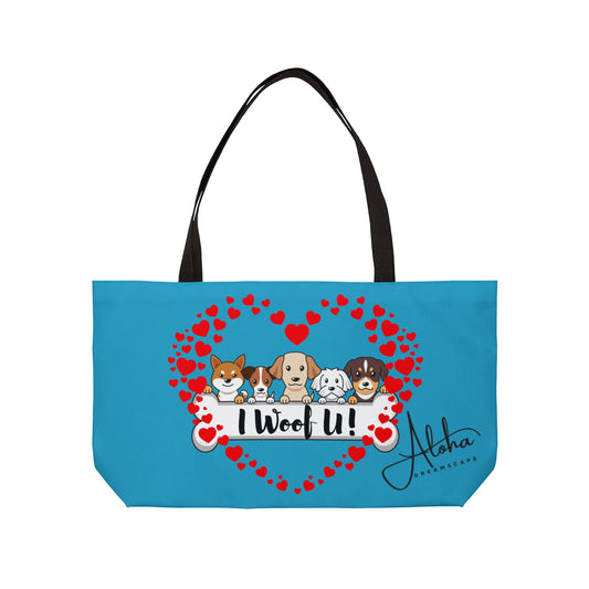 Tote Bag I Woof You Design