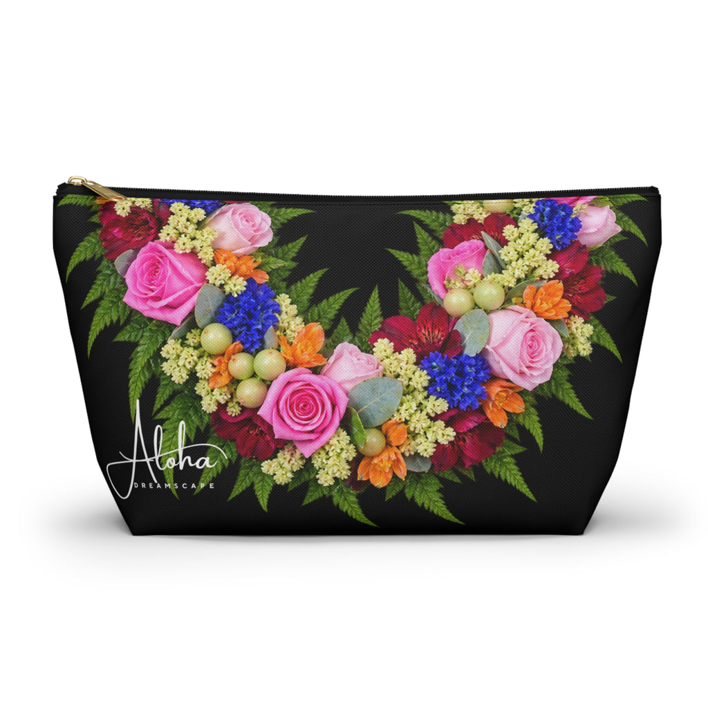 Ohia Lehua Lei Poo - Lehua Rose Zip Pouch