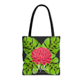 Red Protea &Monstera Tote Bag | Aloha Dreamscape Tropical Botanical Tote | Hawaiian Market Bag | Island Style Reusable Beach Tote