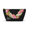 Lokelani w/crown flower blended Lei Design-Accessory Pouch w T-bottom