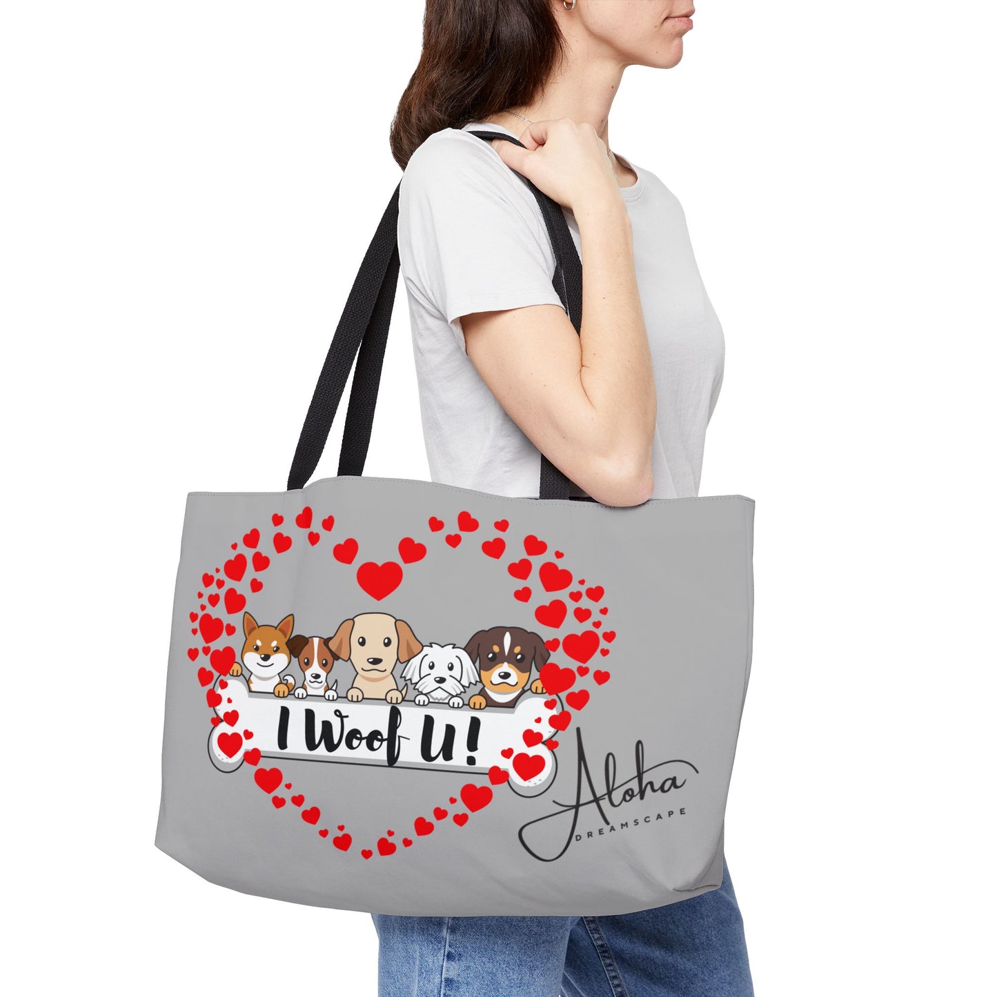 Tote Bag I Woof You Design